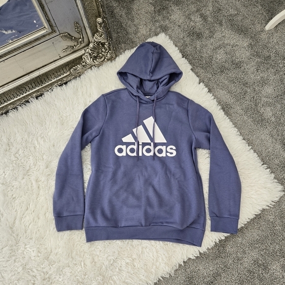 Adidas ESSENTIALS LOGO FLEECE HOODIE. Size Medium. New. - Picture 1 of 8